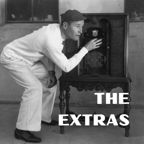 Man tuning radio - The Extras Podcast